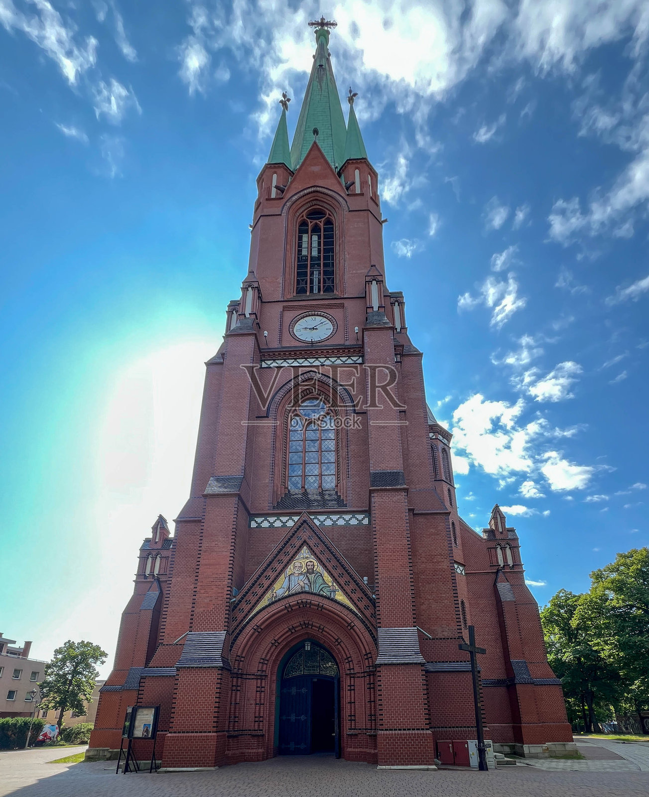 格利维采圣彼得和圣保罗大教堂照片摄影图片