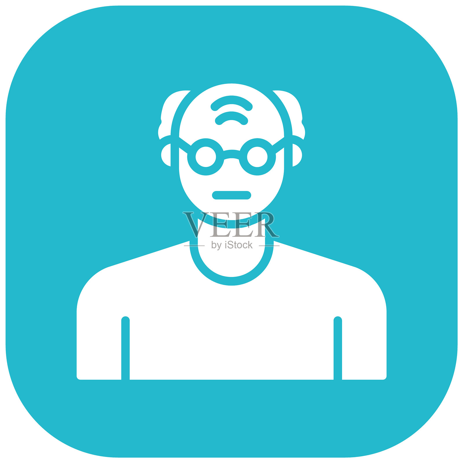 老爷爷矢量图标插画图片素材