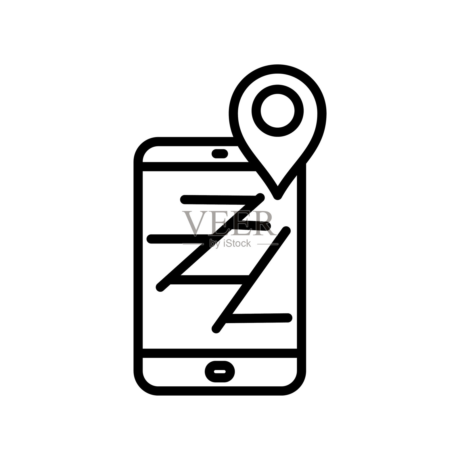 地图标记图标设计模板插画图片素材