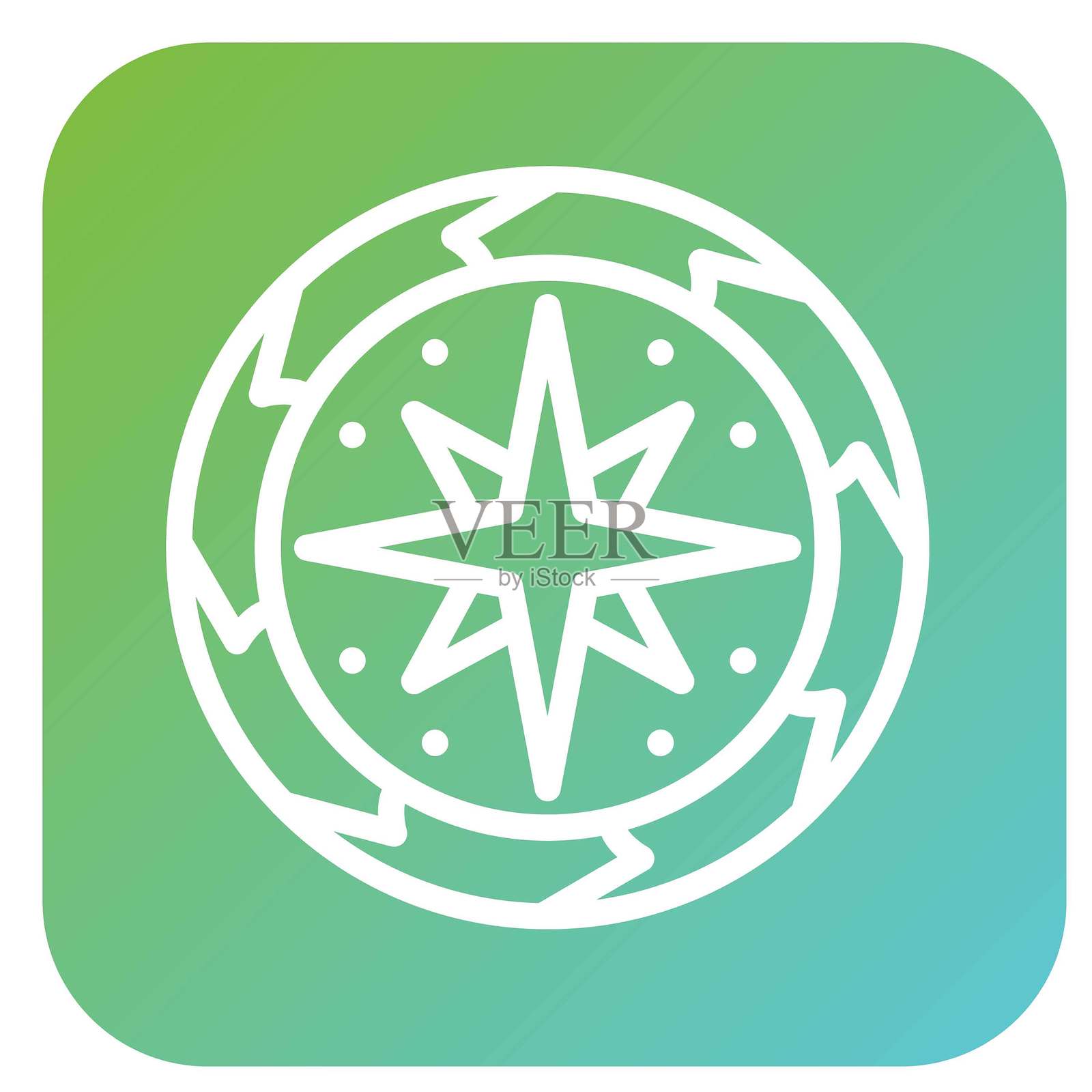 矢量设计指南针矢量设计图标风格插画图片素材