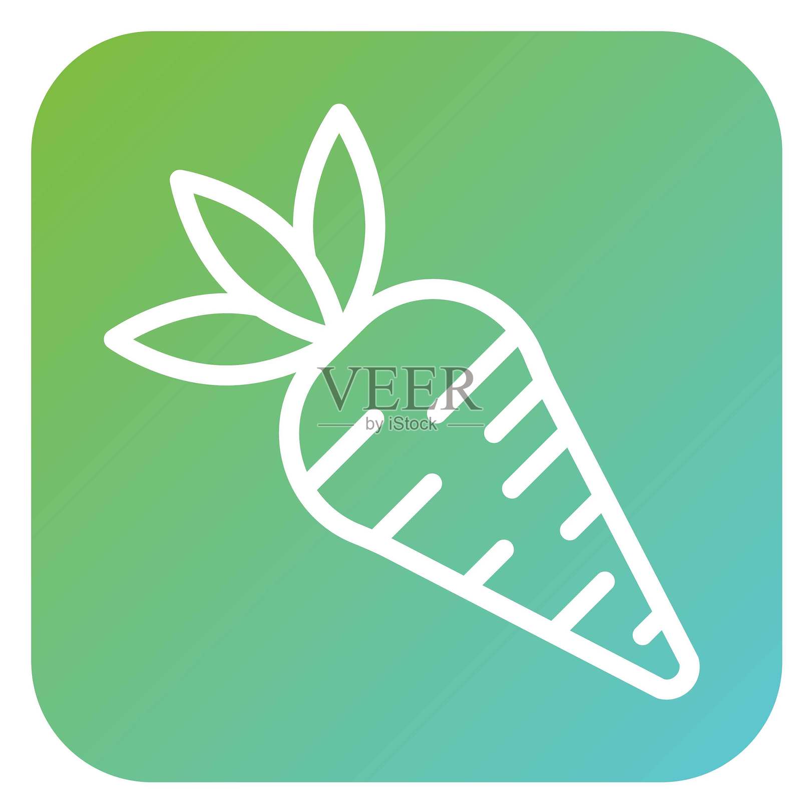 矢量胡萝卜图标设计插画图片素材