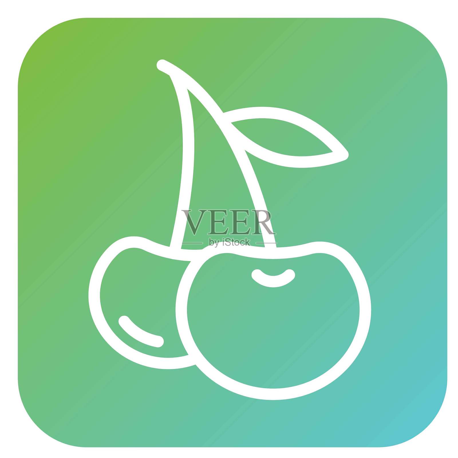 矢量设计 樱桃渐强 矢量设计 图标风格插画图片素材