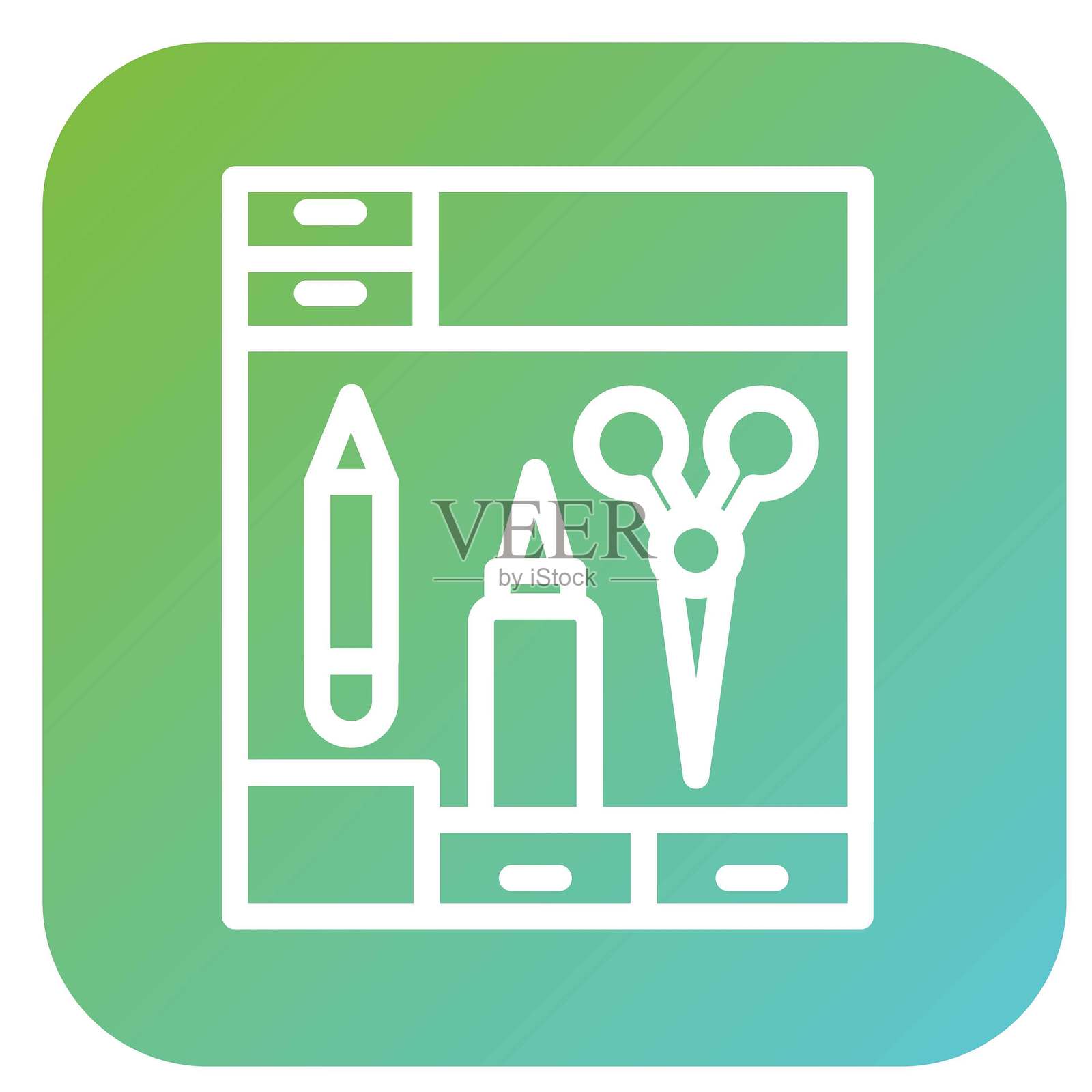 矢量设计 手工艺品收纳 矢量设计 图标风格插画图片素材