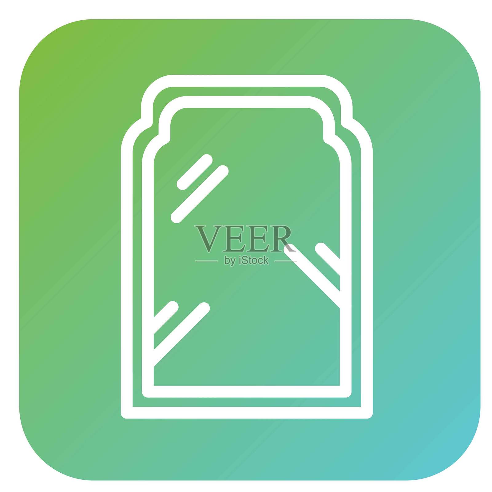 矢量玄关镜子矢量设计图标风格插画图片素材