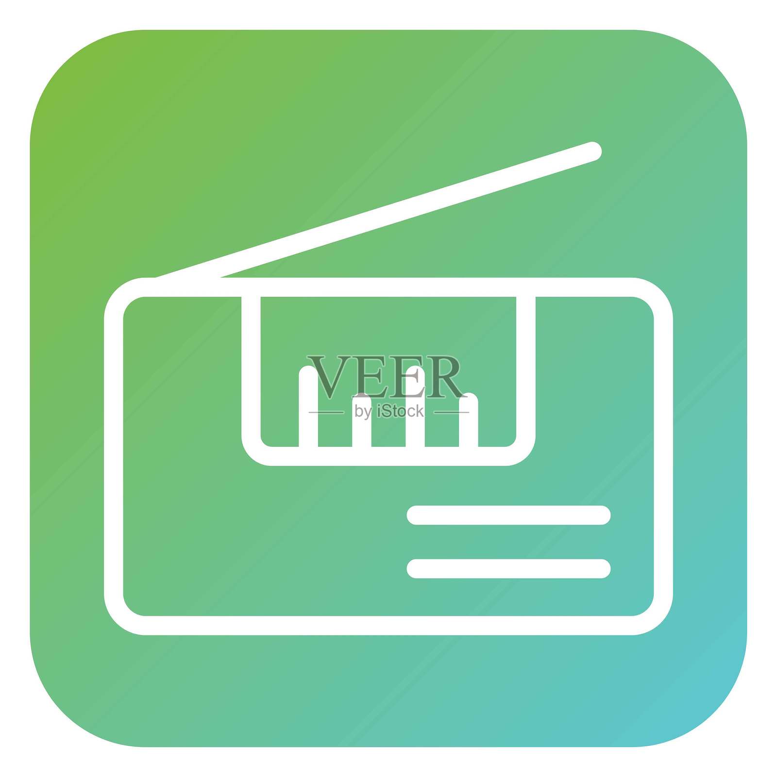 矢量设计电台采访矢量设计图标风格插画图片素材