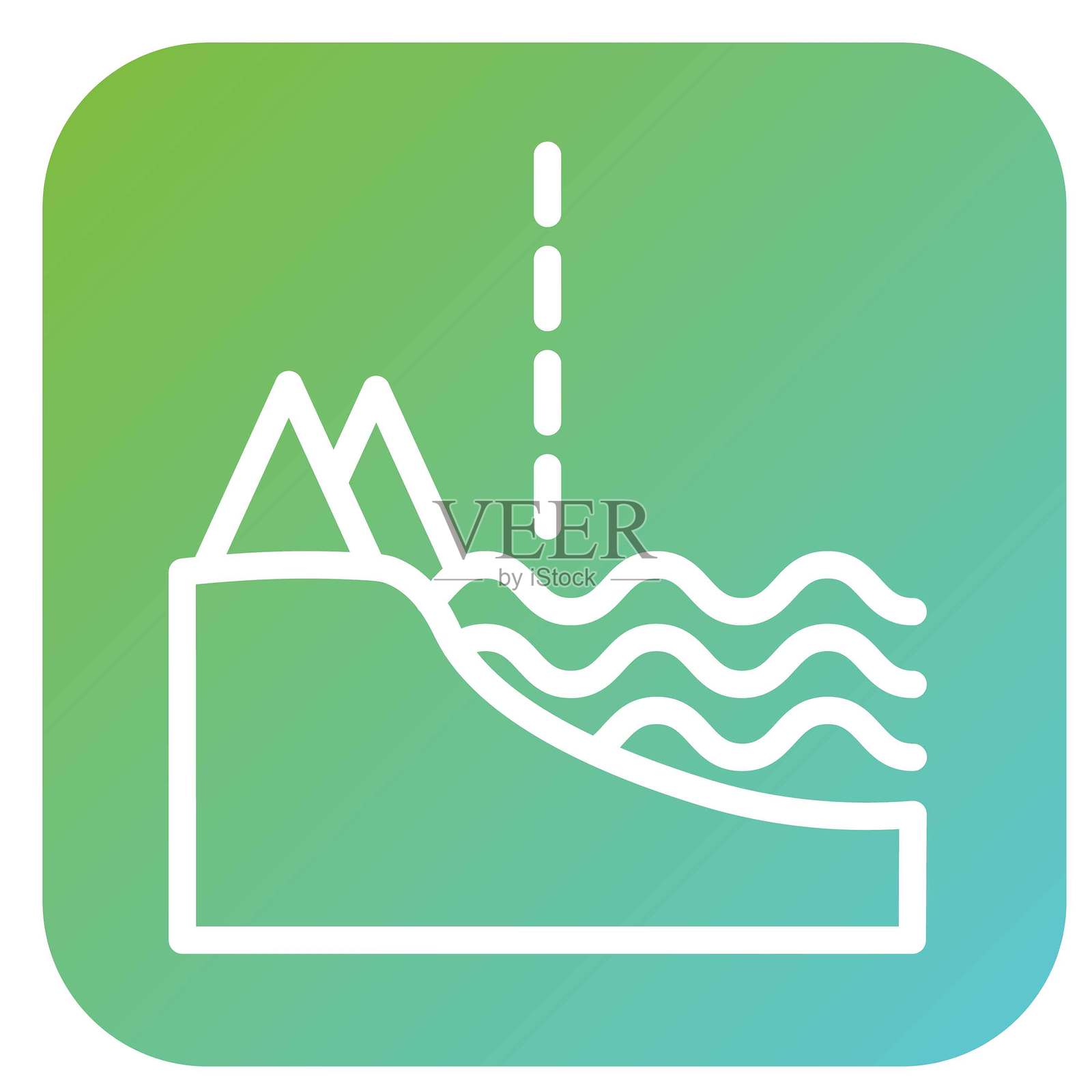 矢量海滨生态设计图标插画图片素材