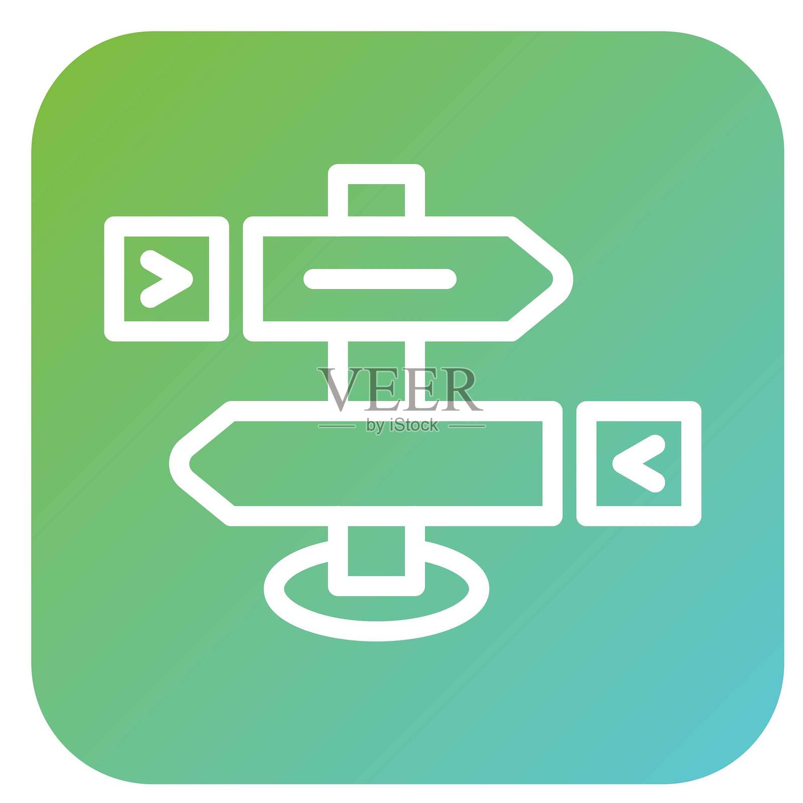 矢量设计方向指示器矢量设计图标风格插画图片素材