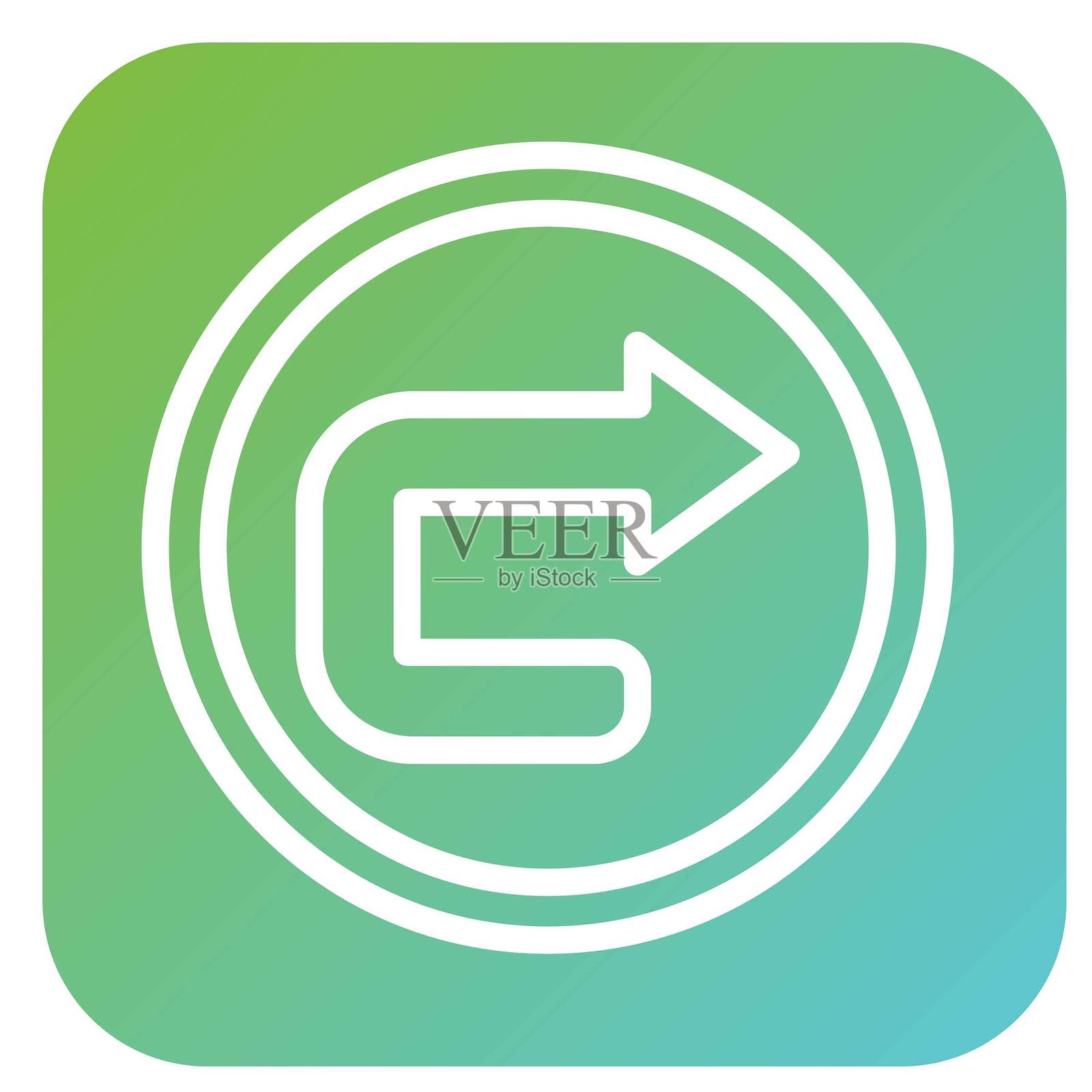 矢量设计转弯箭头矢量图标风格插画图片素材