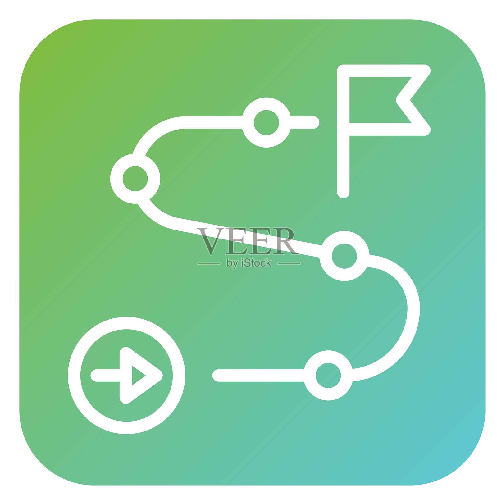 矢量路网设计图标风格插画图片素材