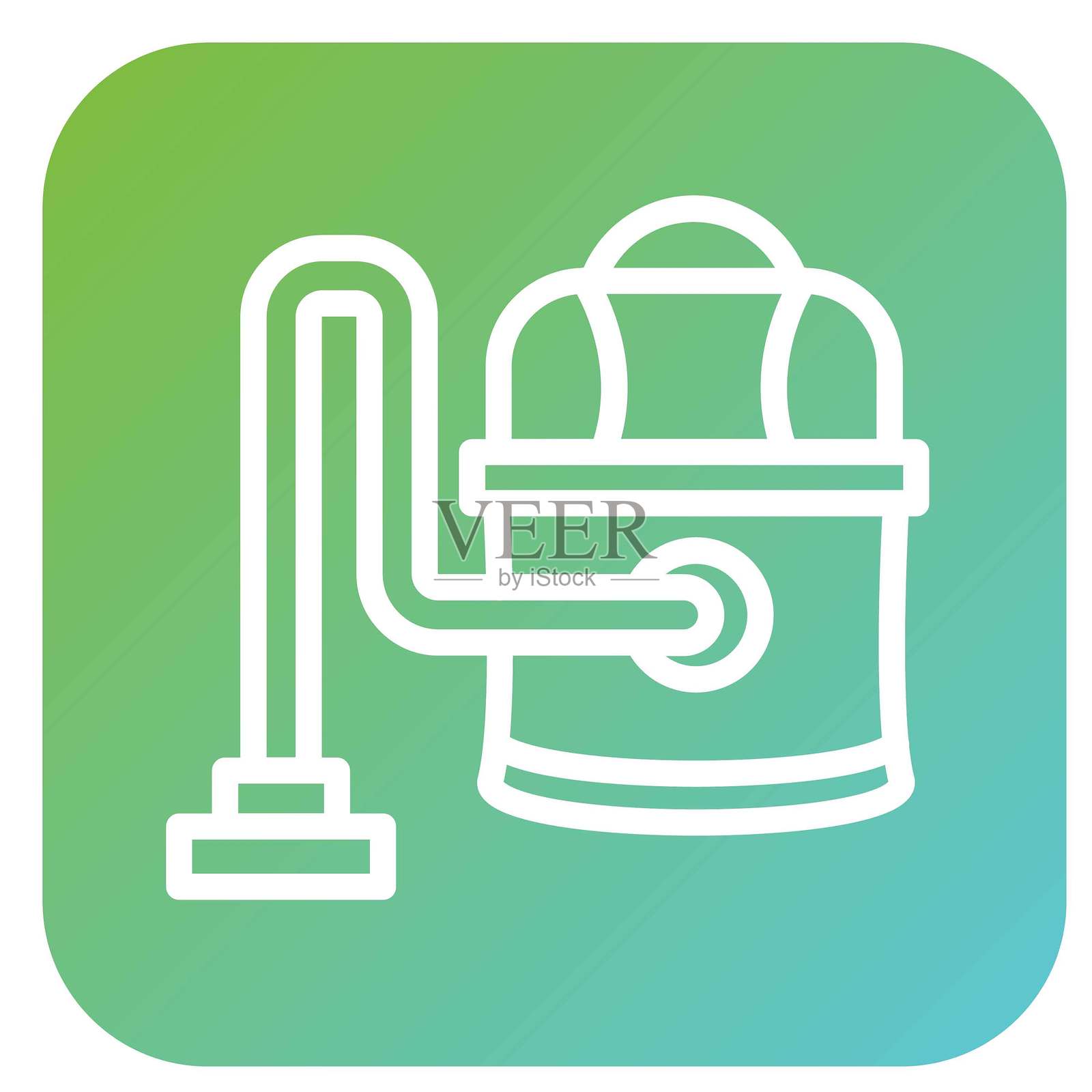 矢量吸尘器设计图标风格插画图片素材