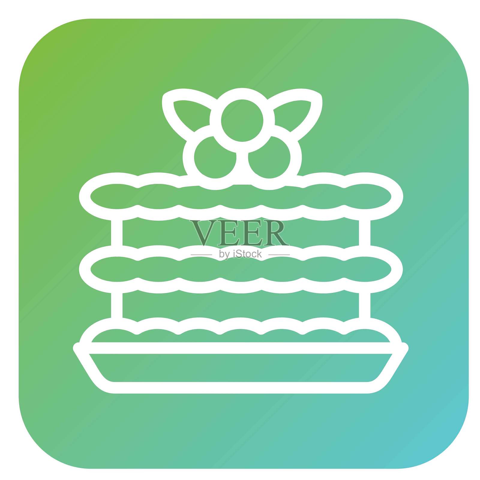 矢量千层面矢量图标设计风格插画图片素材