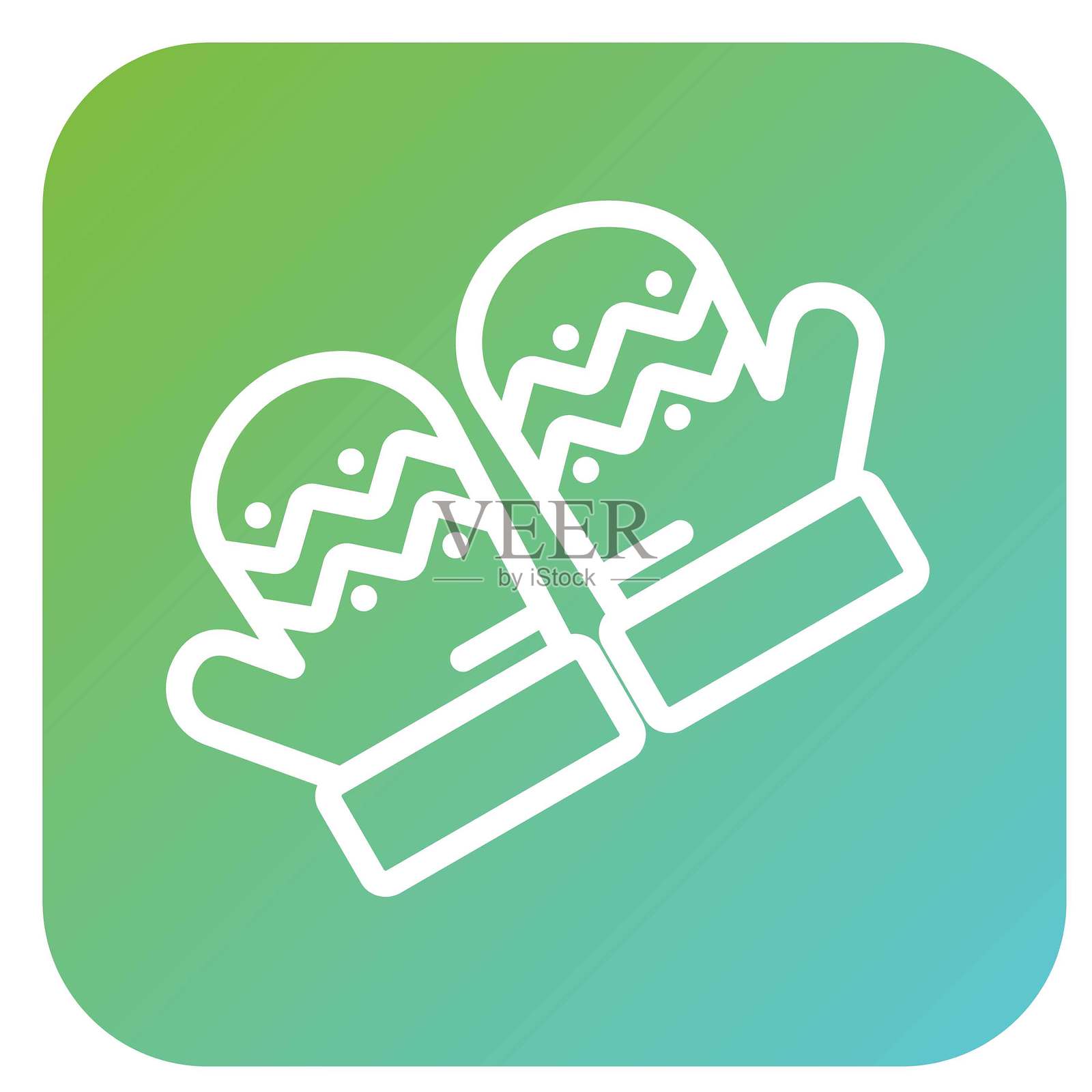 矢量设计连指手套矢量设计图标风格插画图片素材