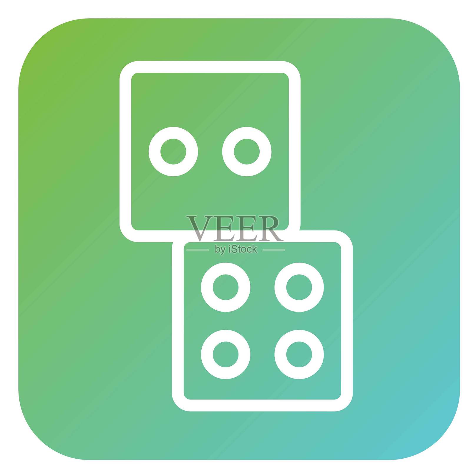 矢量设计幸运骰子矢量设计图标风格插画图片素材