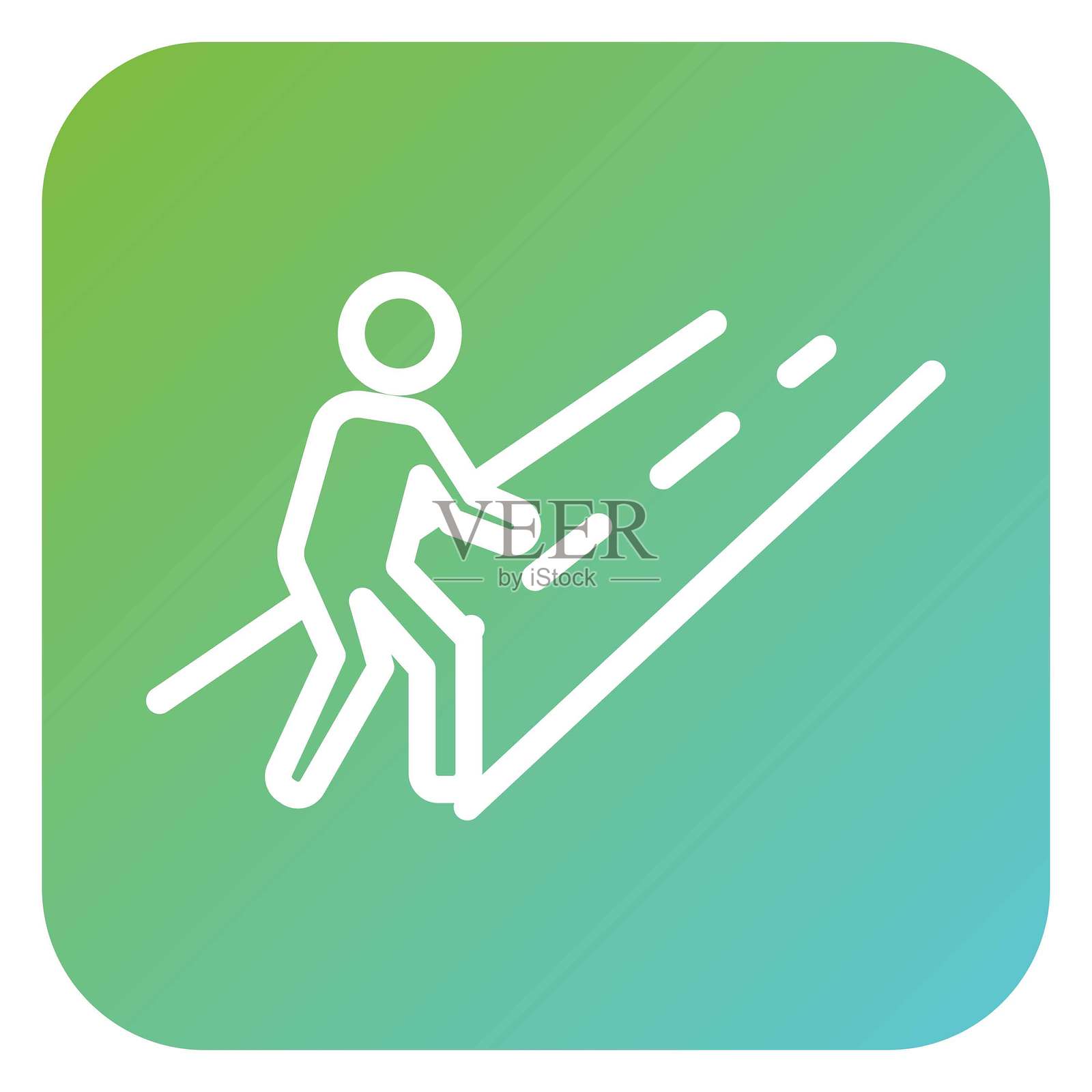 矢量图 步行路径 矢量图 图标风格插画图片素材