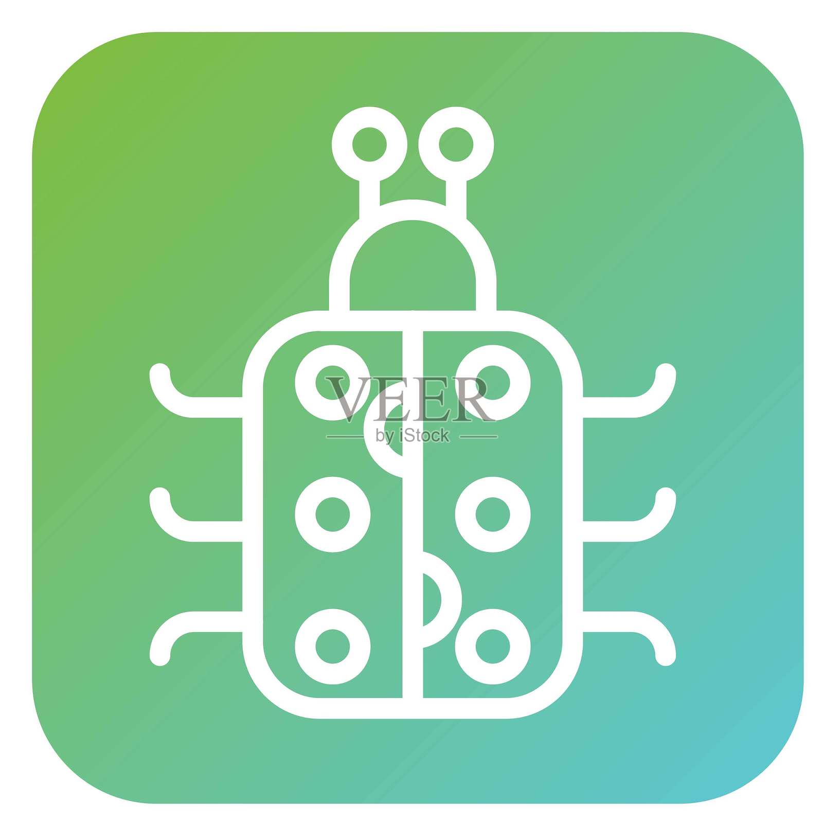 矢量瓢虫设计图标风格插画图片素材