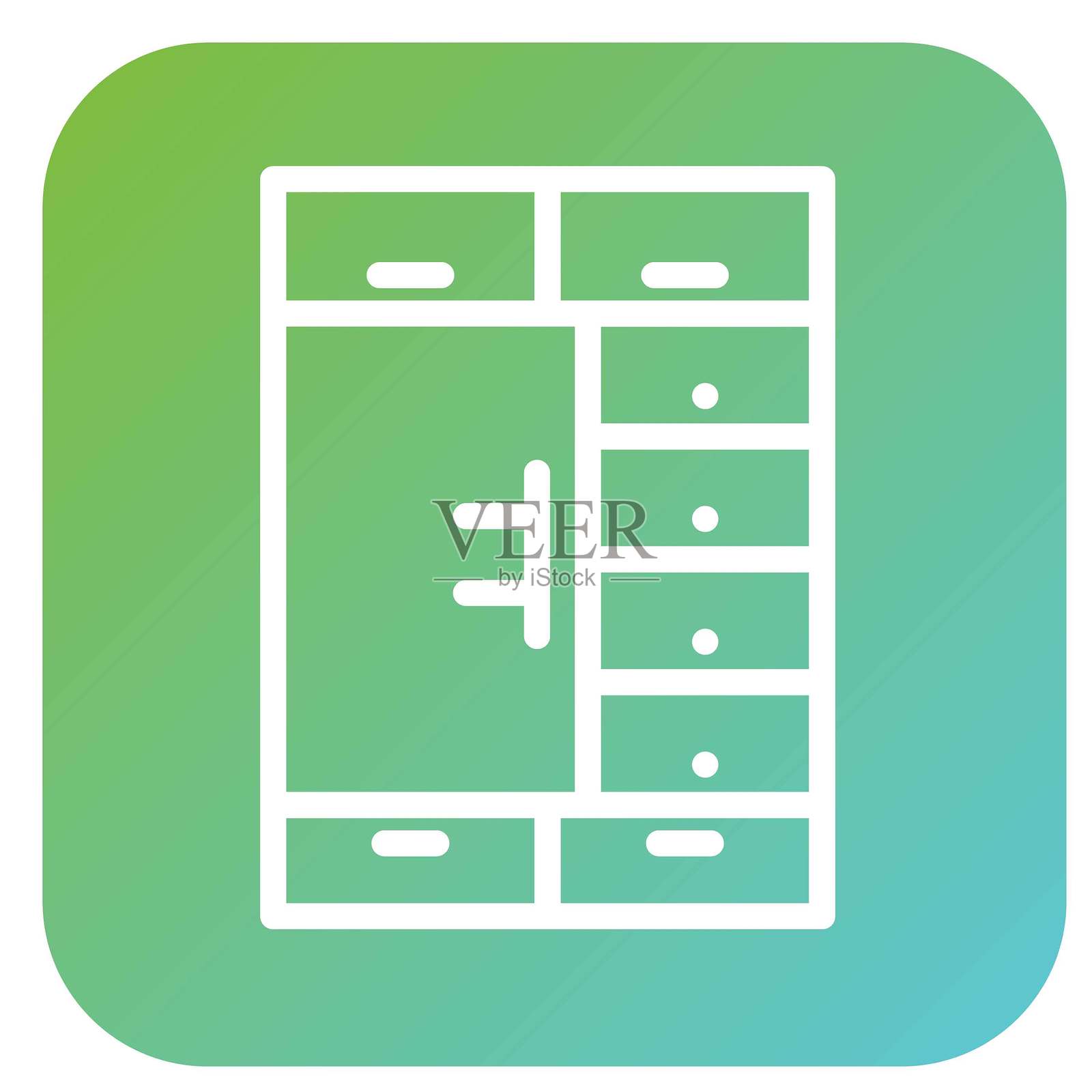 矢量衣柜设计矢量图标风格插画图片素材