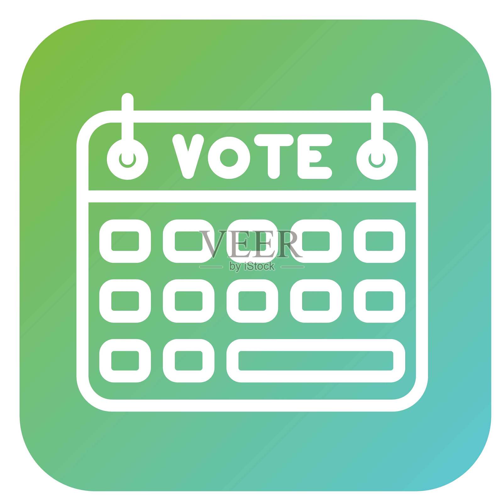 矢量图 选举倒计时 矢量设计 图标风格插画图片素材