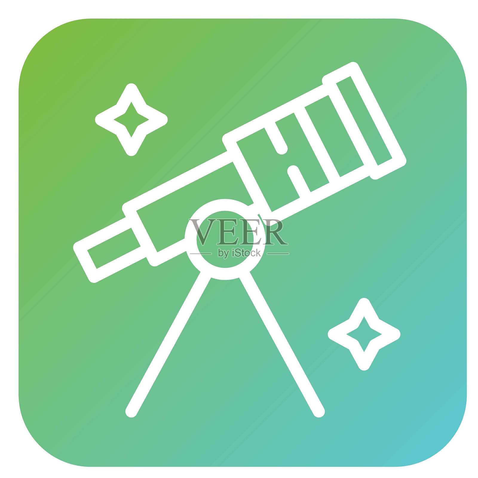 矢量望远镜设计矢量图标风格插画图片素材