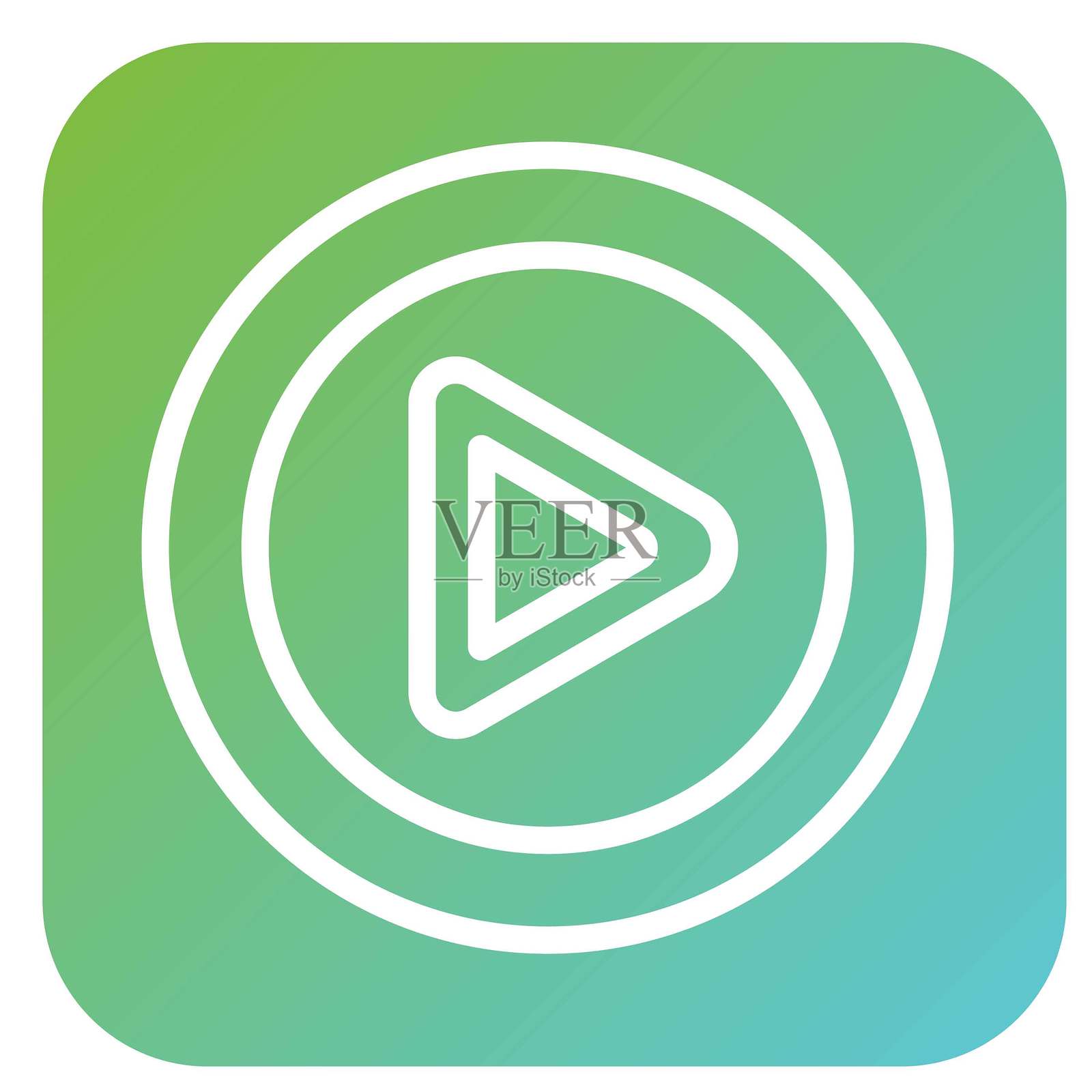 矢量播放按钮矢量图标设计风格插画图片素材