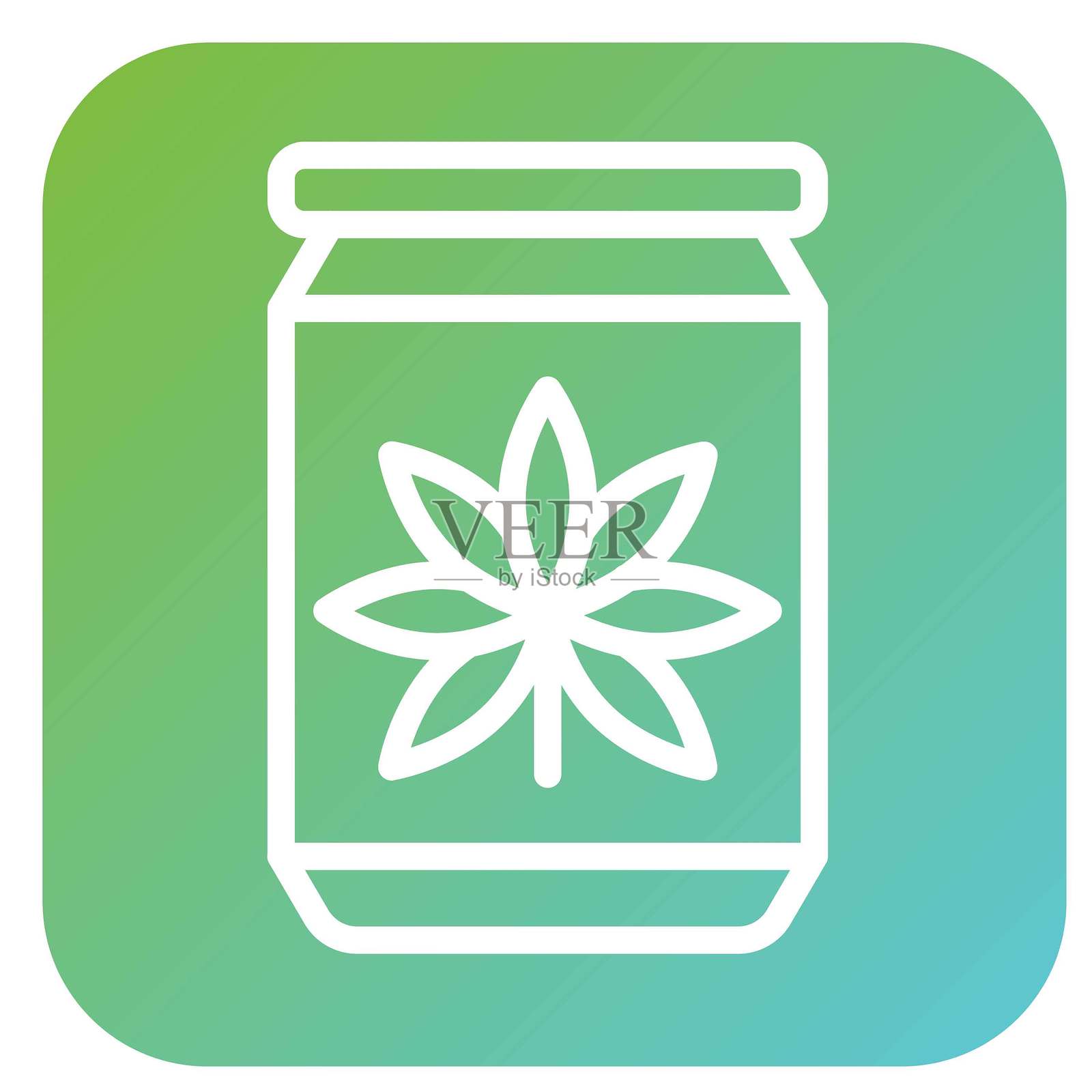 矢量THC小径设计矢量图标风格插画图片素材