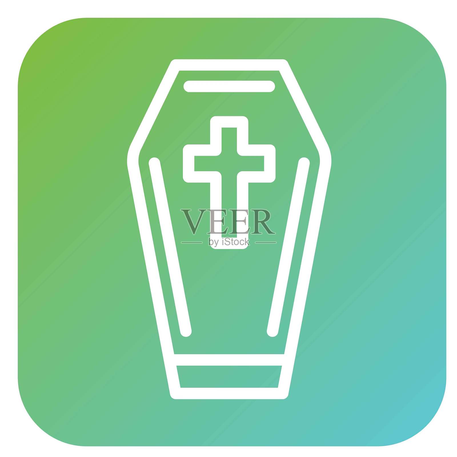 矢量设计棺材矢量设计图标风格插画图片素材