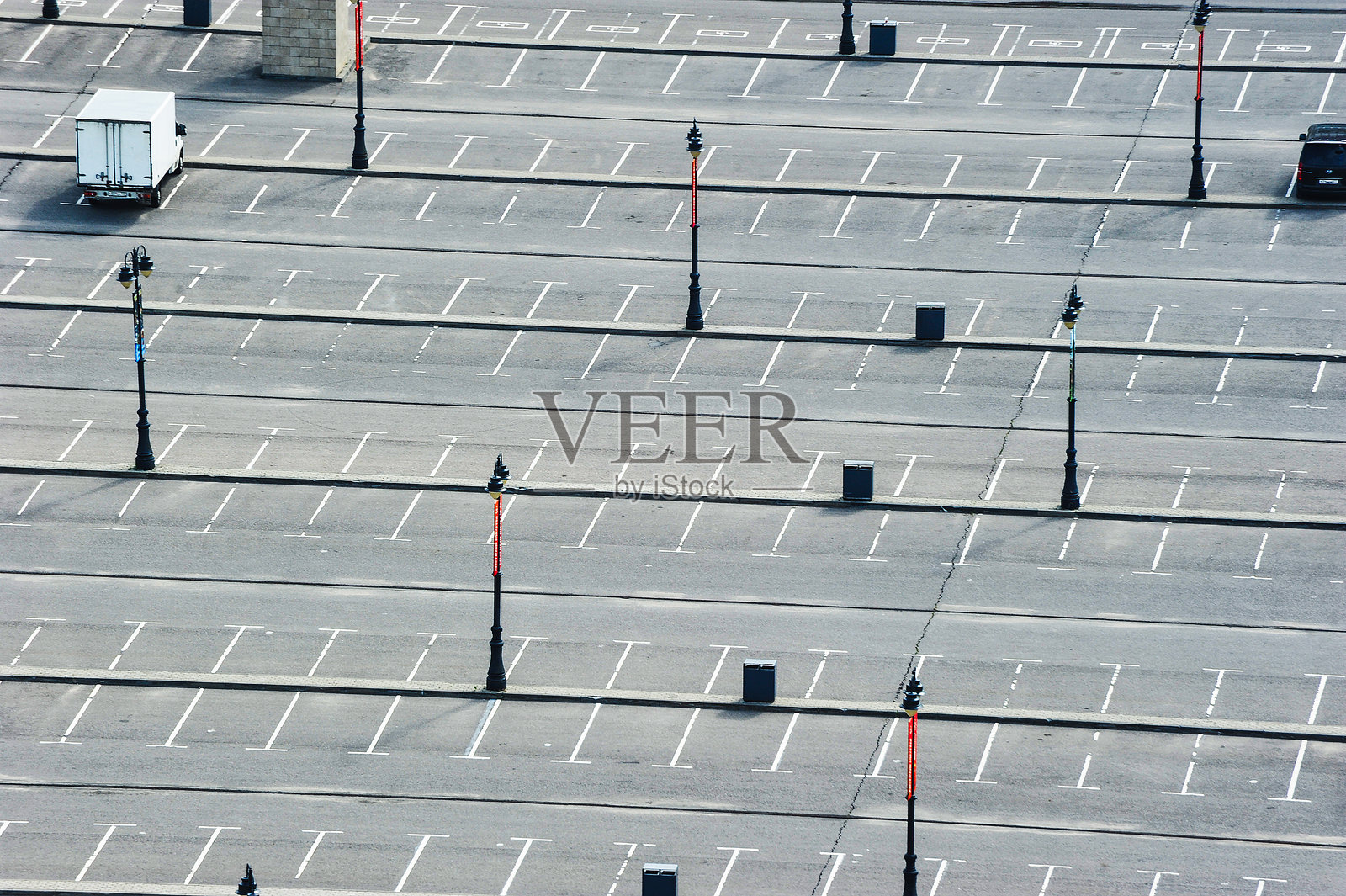 莫斯科停车场俯瞰图照片摄影图片