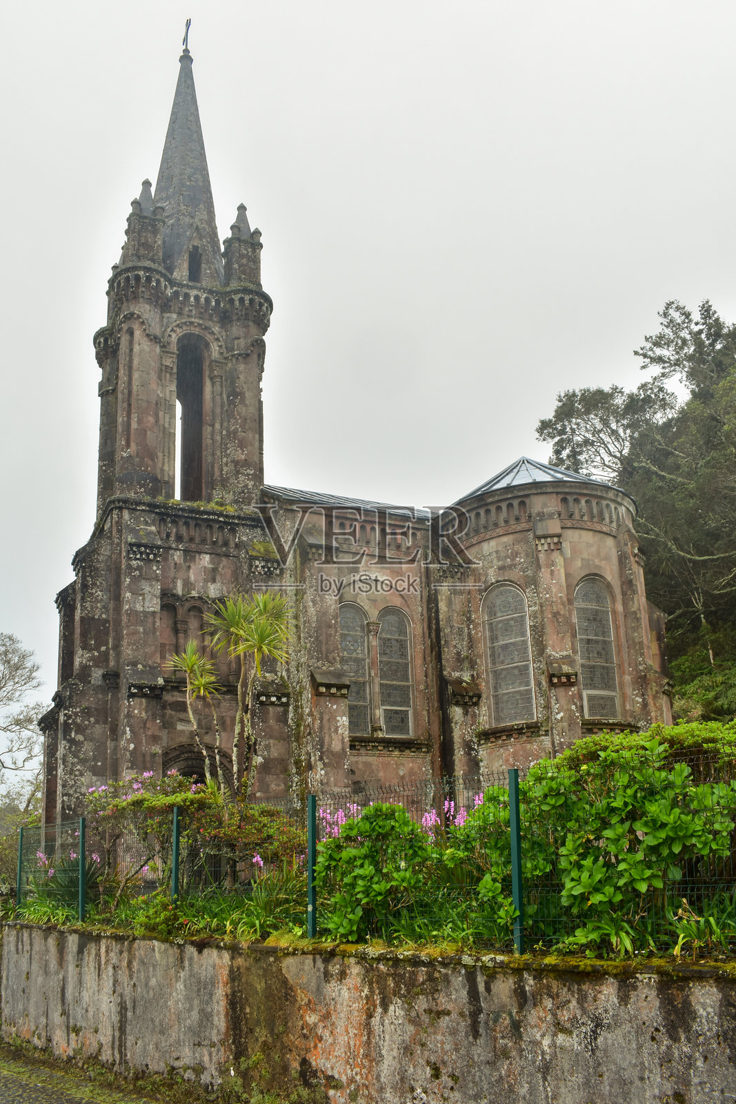 维多利亚圣母教堂，亚速尔群岛圣米格尔岛照片摄影图片
