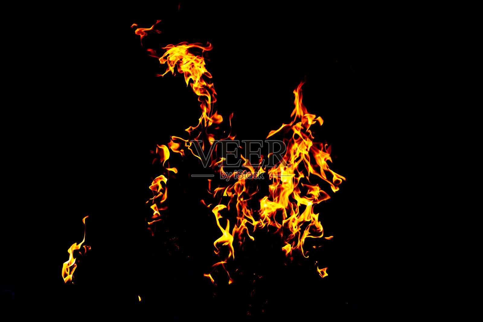 火焰纹理。燃烧的材料背景。燃烧效果图案。炽热和火炬壁纸。热量和朦胧背景。照片摄影图片