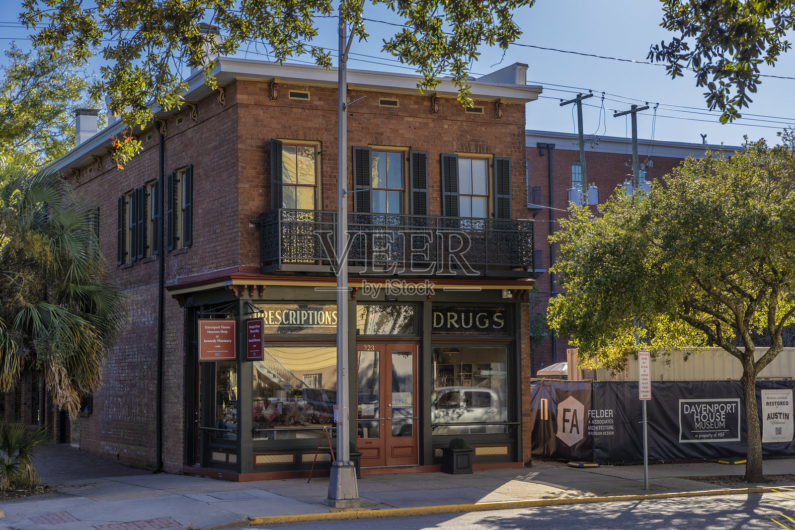 萨凡纳历史街区电车之旅沿途景点照片摄影图片