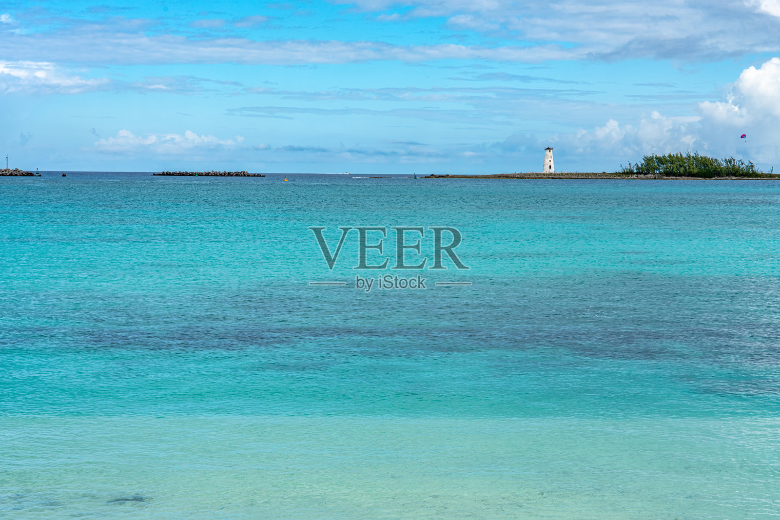 巴哈马拿骚长码头海滩景观照片摄影图片