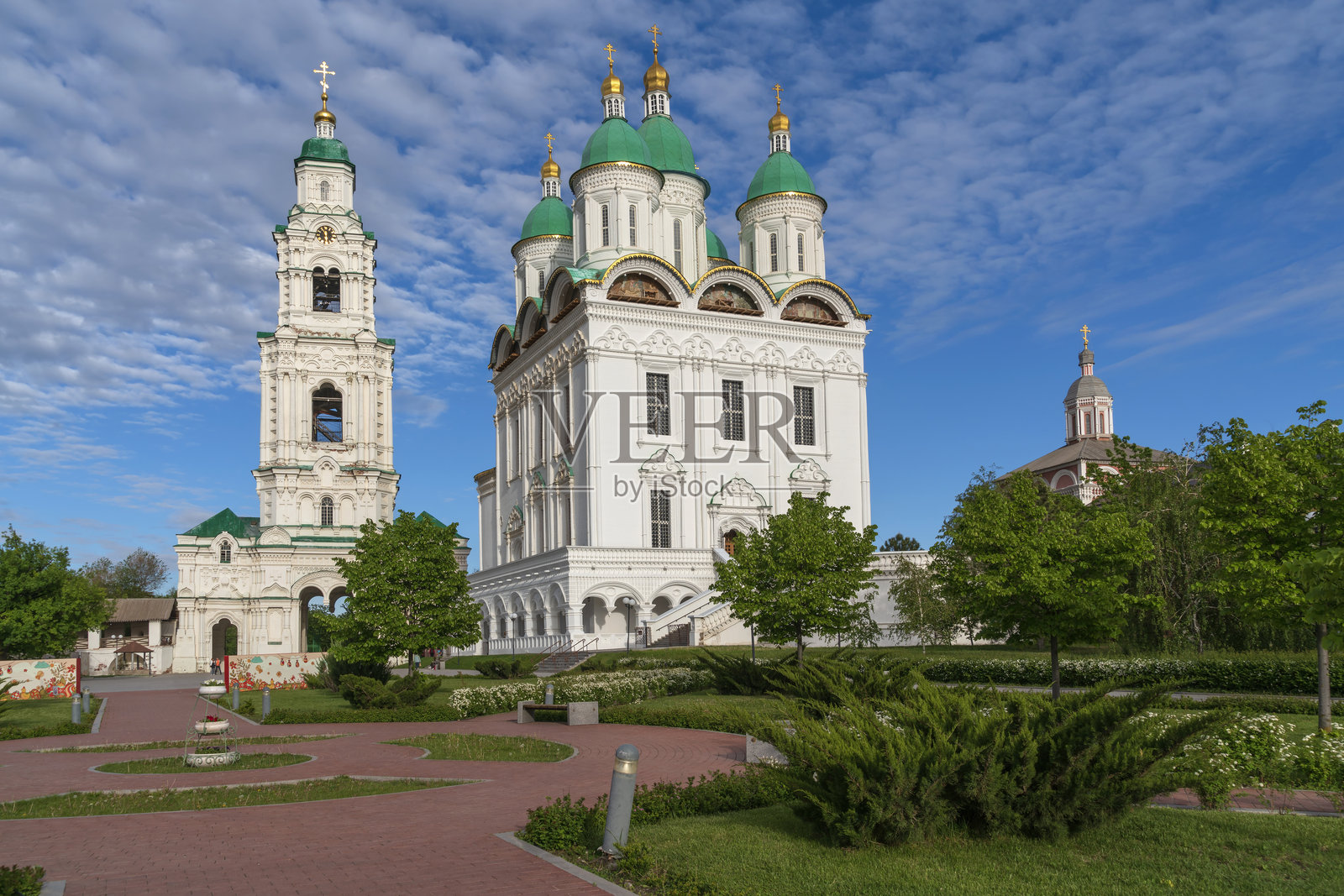 俄罗斯阿斯特拉罕克里姆林宫圣母升天大教堂照片摄影图片