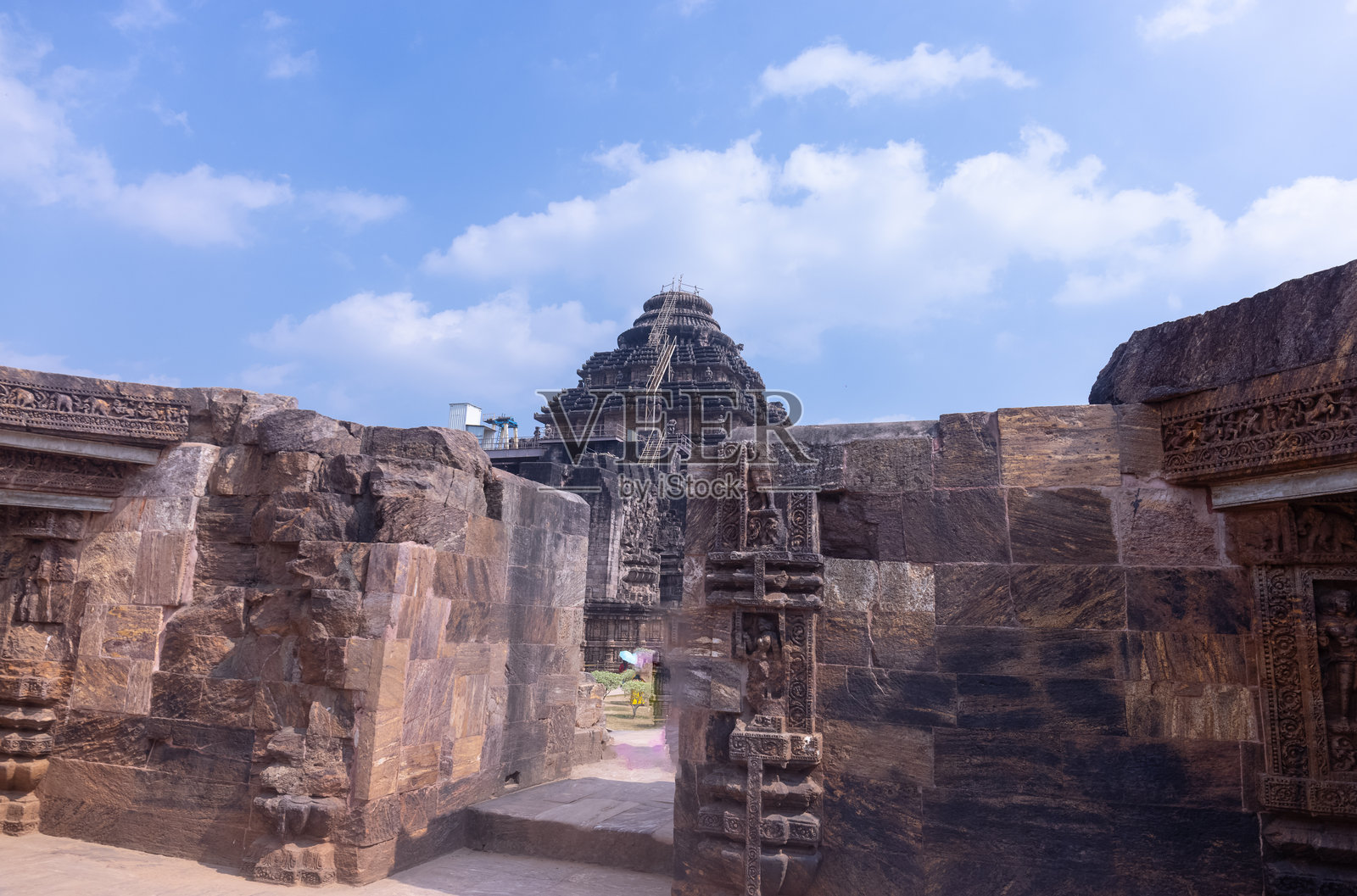 科纳克太阳神庙的建筑景观照片摄影图片