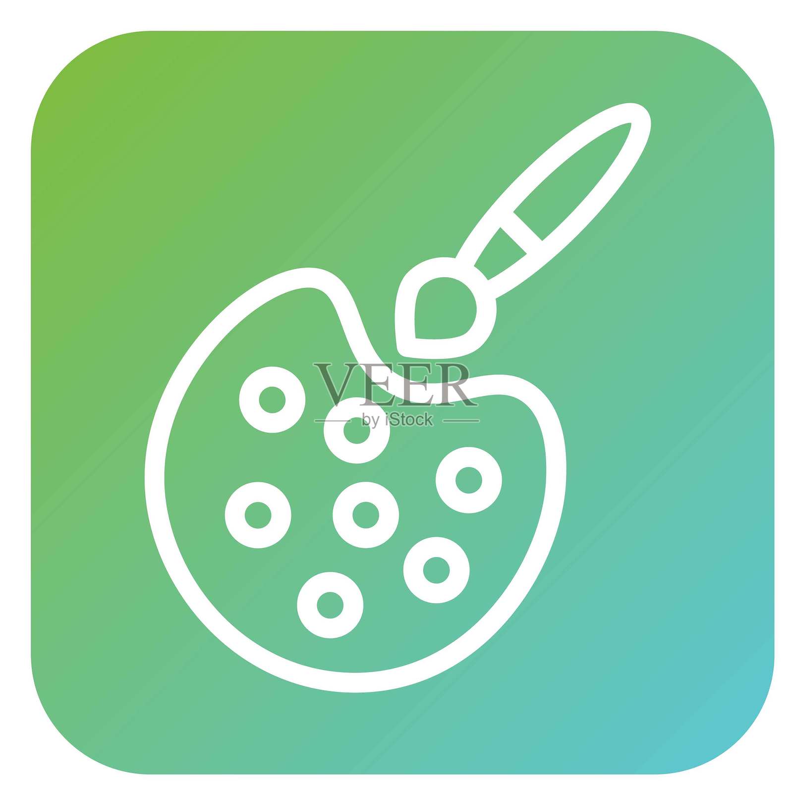 矢量设计美术用品矢量设计图标风格插画图片素材