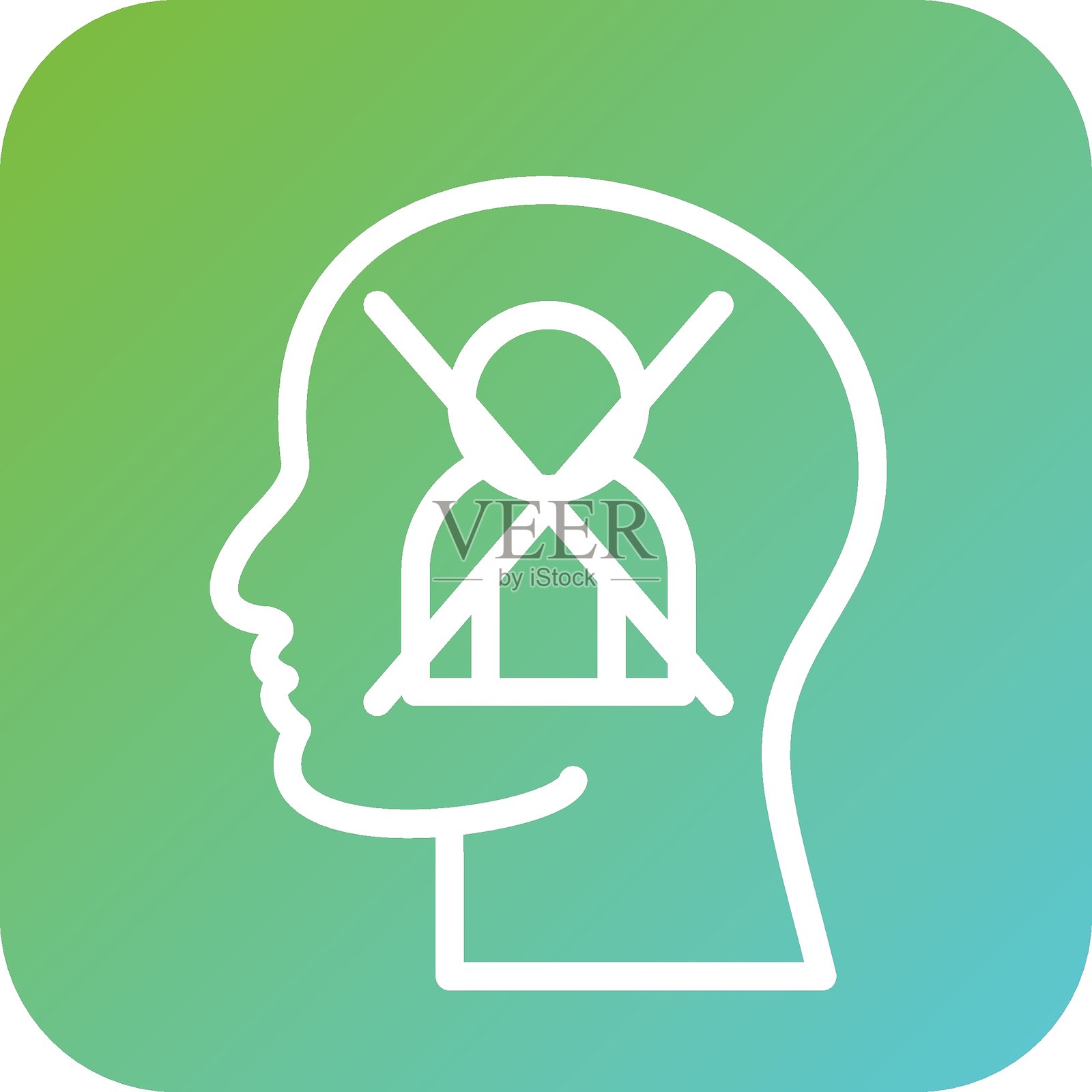 反歧视符号矢量设计图标风格插画图片素材