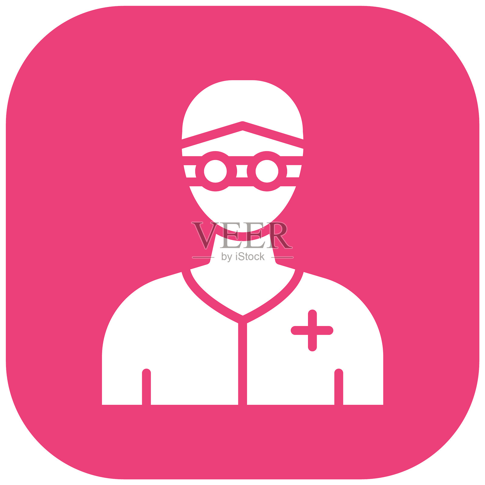 眼科医生矢量图标插画图片素材