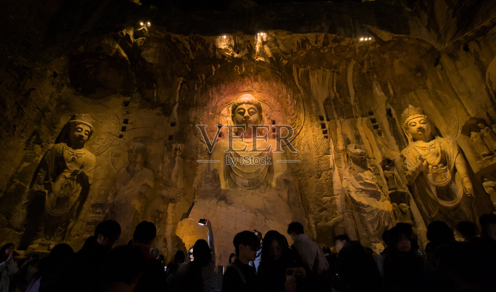 龙门石窟照片摄影图片