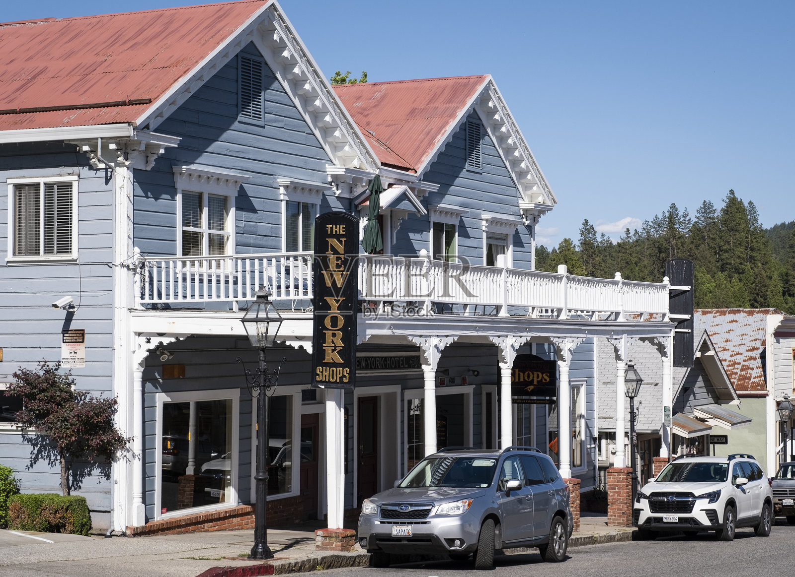 内华达市的纽约商店照片摄影图片