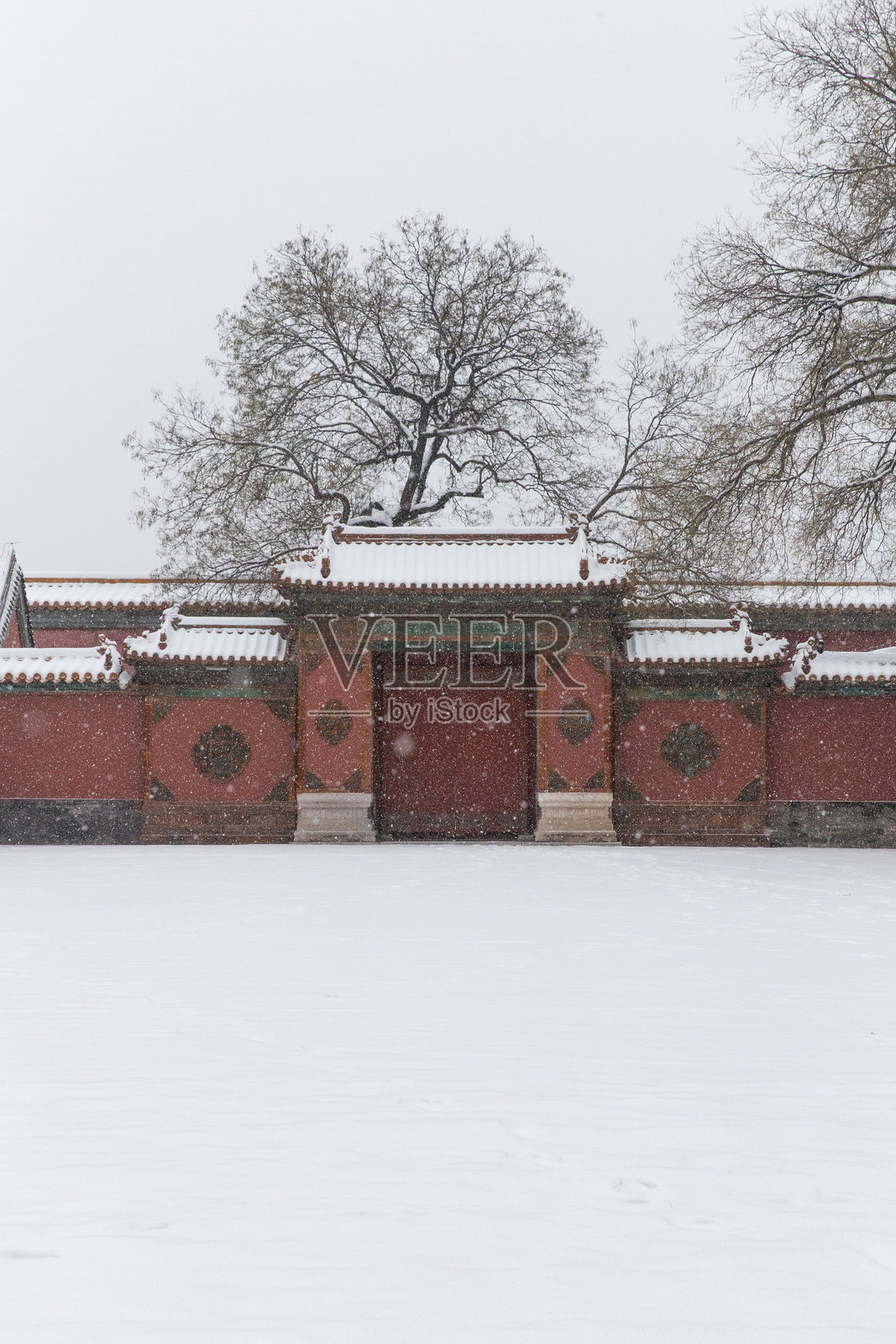 故宫宁寿宫花园雪景照片摄影图片