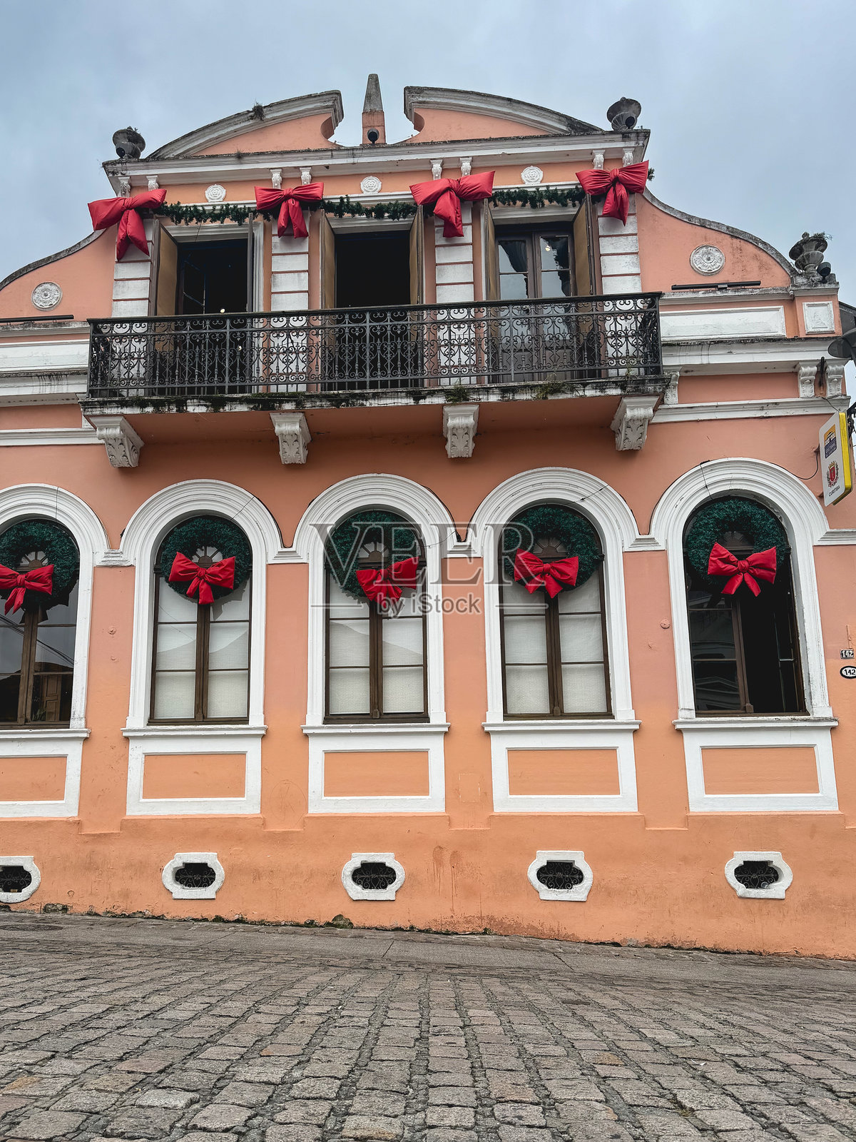 巴西库里蒂巴老城区的建筑照片摄影图片