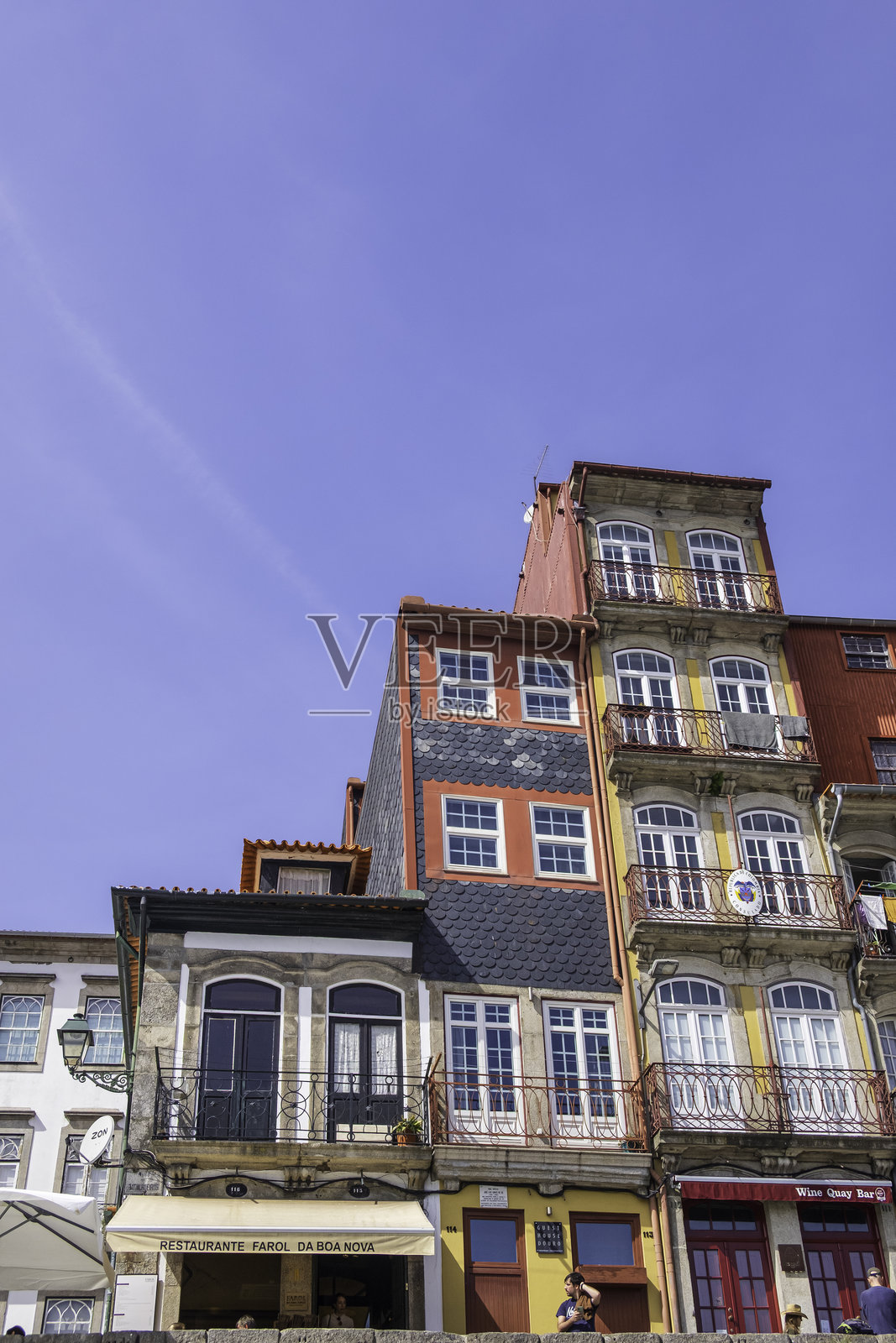 葡萄牙北部历史名城波尔图的里贝拉区照片摄影图片