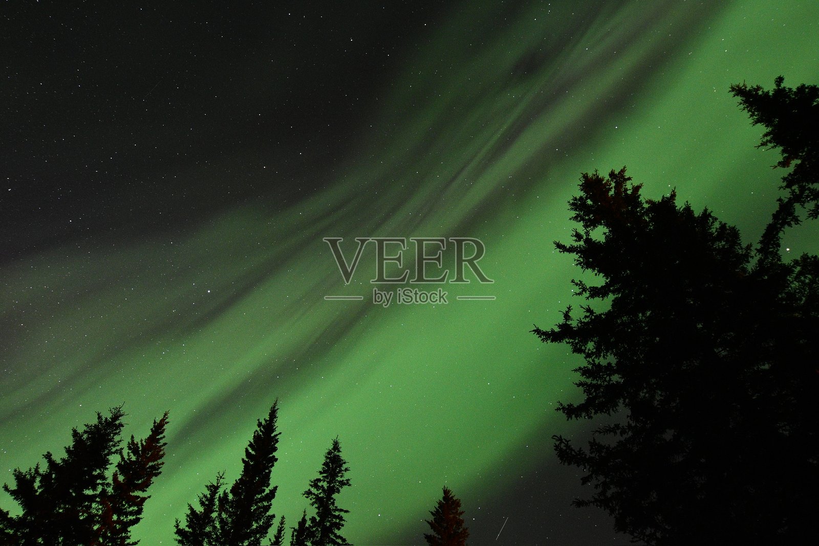 阿拉斯加的北极光照片摄影图片