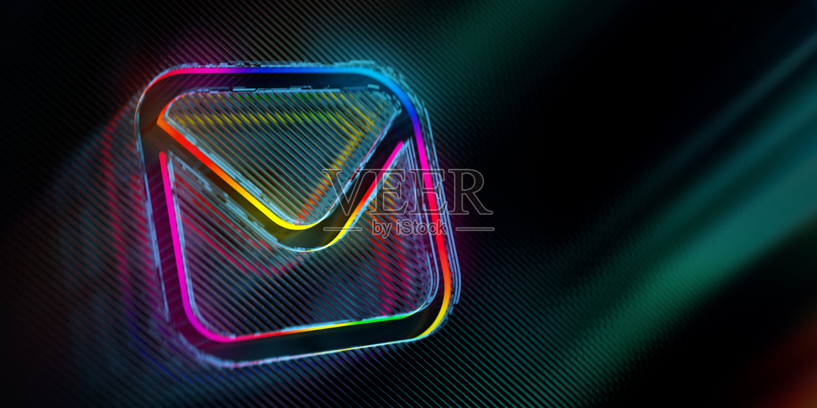 电子邮件信封图标数字背景照片摄影图片