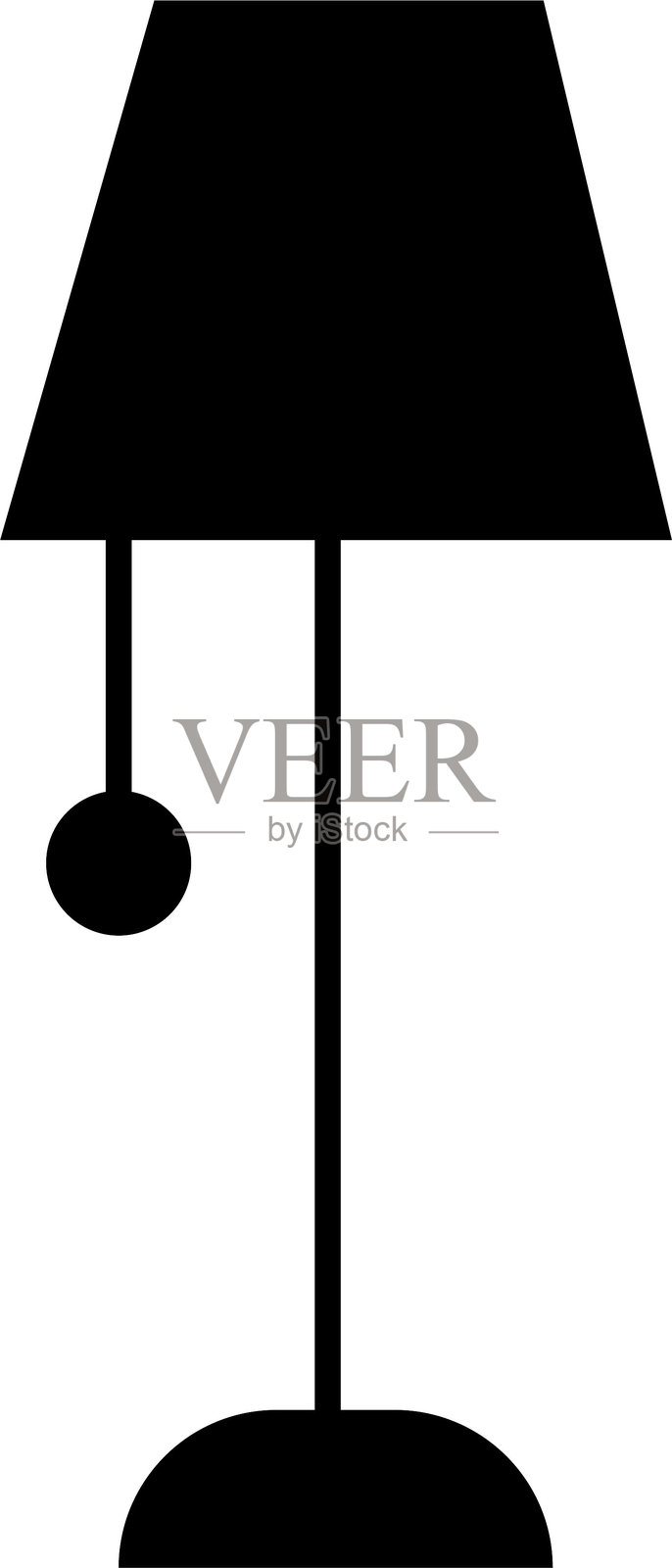 灯具剪影图标，现代室内设备平面设计元素的照明灯具矢量图。吊灯，用于室内设计和家居装饰，各种风格，透明背景插画图片素材