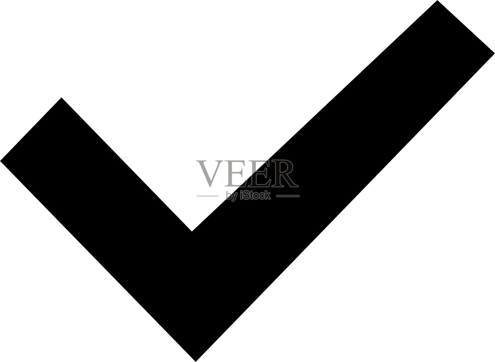 勾选标记图标符号矢量图。简单的勾选标记。质量标志图标。清单符号。批准勾选扁平化风格 - 库存矢量图。网站计算机设计图标。孤立在透明背景上。插画图片素材