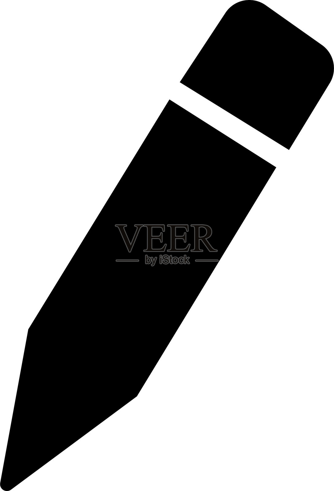 编辑图标矢量图。铅笔、书写图标、注册图标。商业概念笔记编辑象形图。透明背景上的铅笔扁平化设计矢量图，毕业象征，用于网页设计或移动应用。插画图片素材