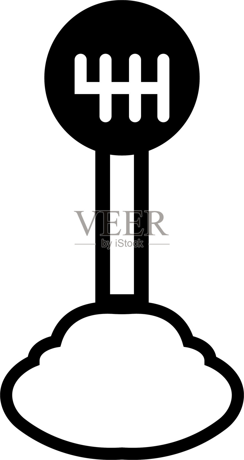 变速杆图标。汽车驾驶模式在变速箱符号按钮、杯架和扶手、换挡开关手动操作矢量图，孤立在透明背景上，用于移动应用程序、网页。插画图片素材