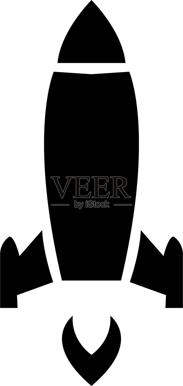 火箭发射图标矢量标志模板设计，太空相关图标，飞船图标扁平化设计。项目启动标志。创意概念符号。孤立在透明背景上，飞行的火箭。插画图片素材