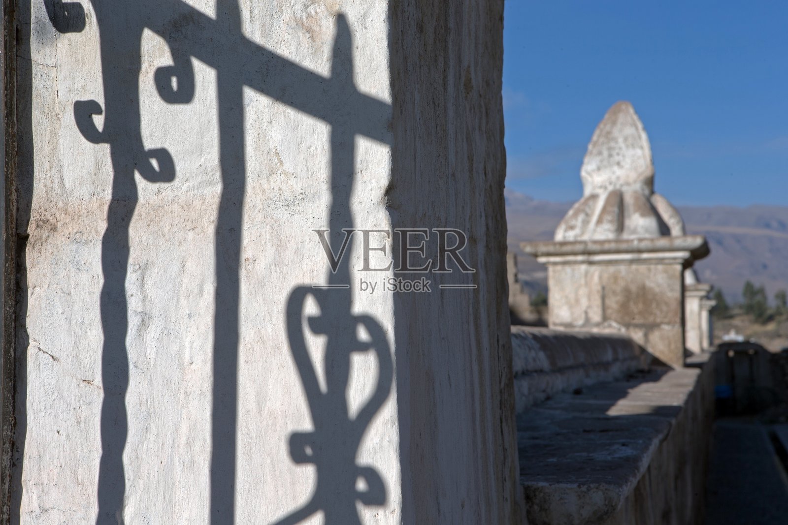 秘鲁科尔卡峡谷附近的奇瓦伊镇照片摄影图片