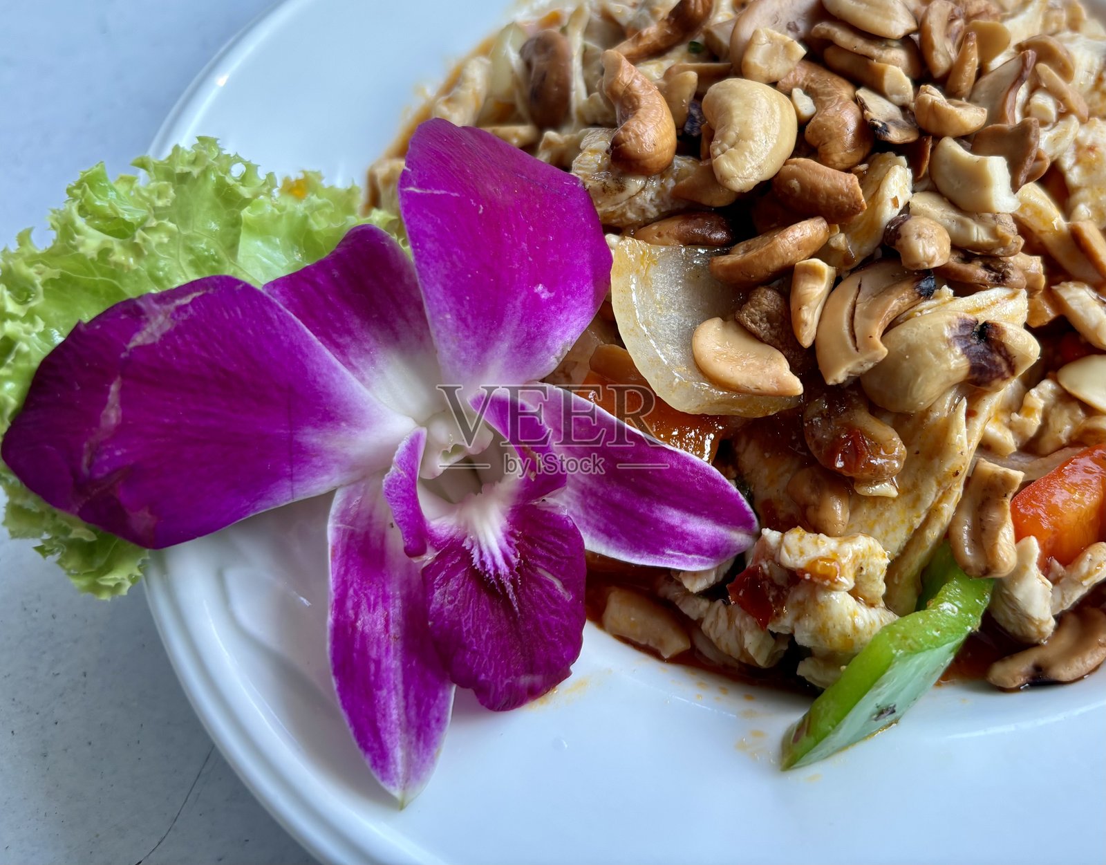 腰果鸡丁照片摄影图片