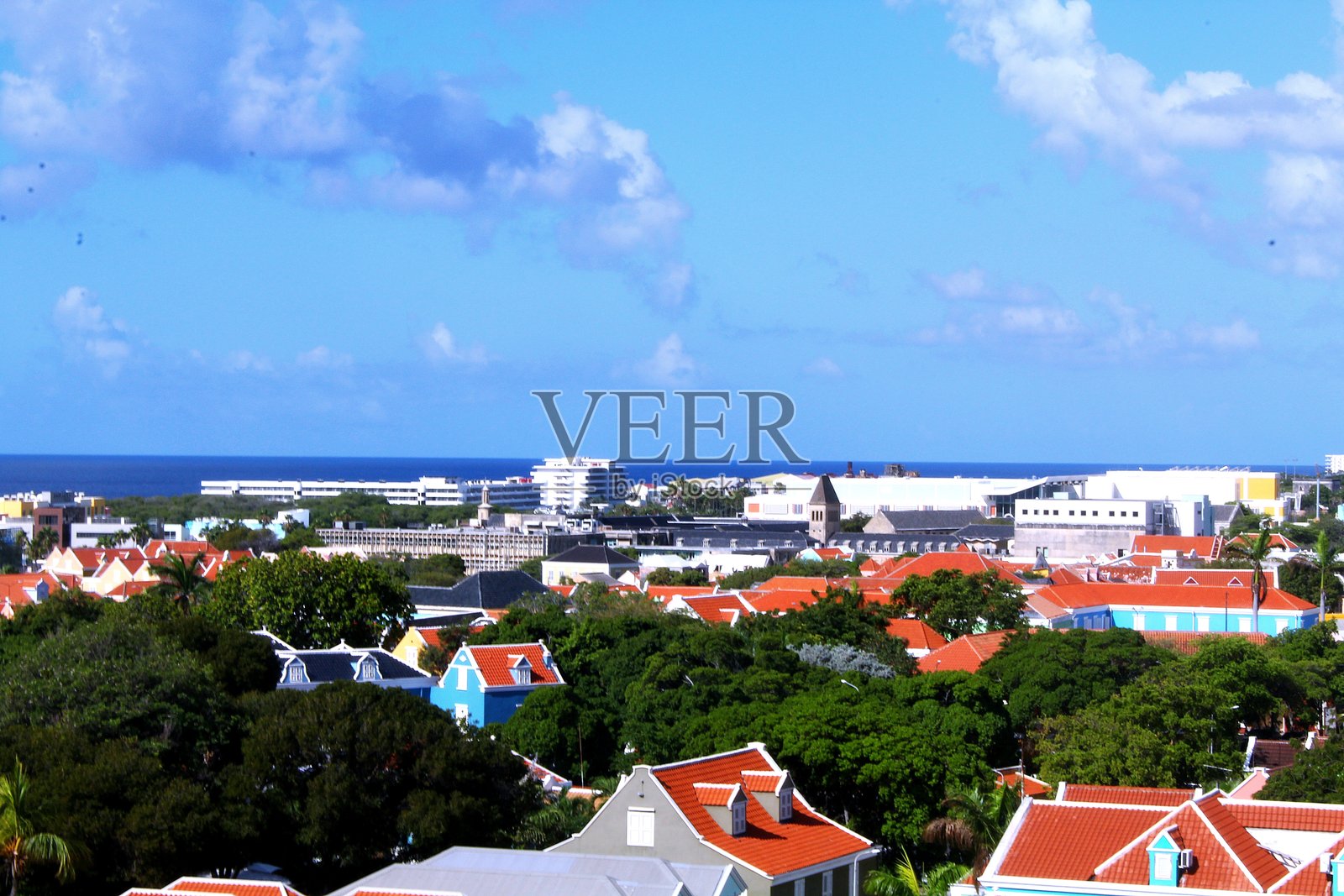 阿鲁巴小镇照片摄影图片